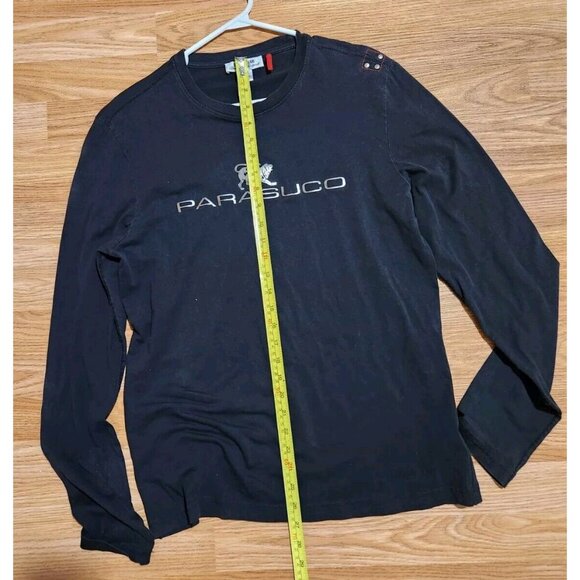Parasuco Long Sleeves Black T-Shirt Size Large Pre-Owned - Picture 5 of 8